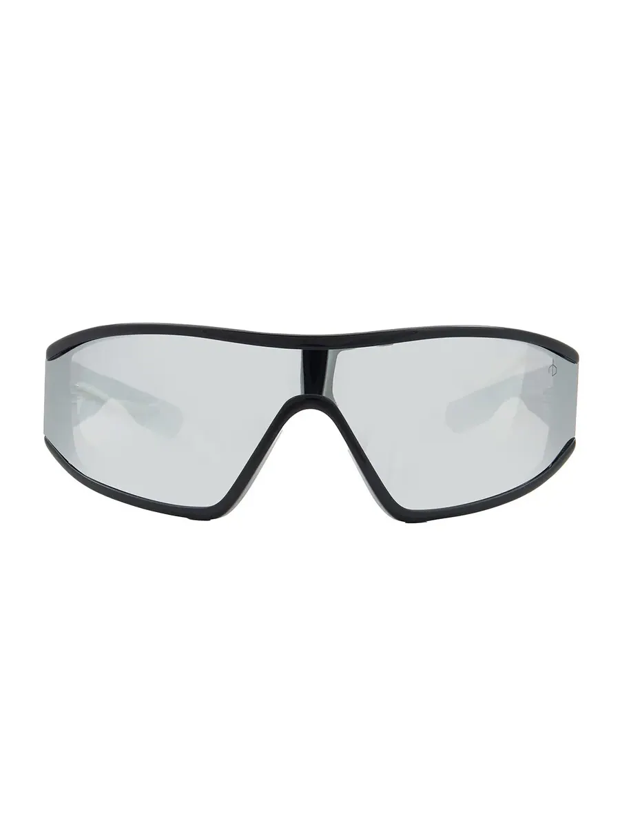 Женские солнцезащитные очки Rag & Bone Silver Shield RNB6003/S 0807/T4 99 Rag And Bone — изображение 1 из 5, серый