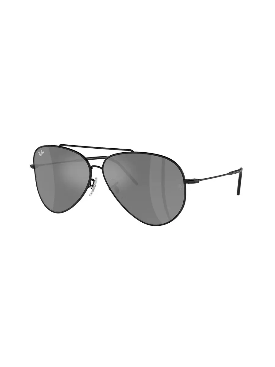 Солнцезащитные очки Ray Ban Aviator Reverse Grey Mirror Silver Pilot унисекс RBR0101S 002/GS 59 Ray-Ban — черный