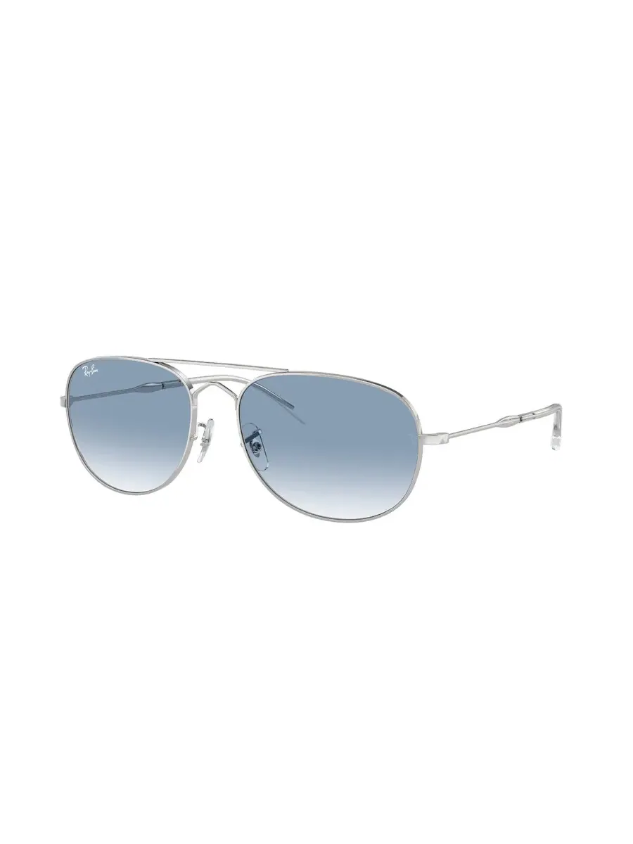 Солнцезащитные очки Ray Ban BAIN BRIDGE Blue Gradient Pilot унисекс RB3735 003/3F 60 Ray-Ban — серебристый