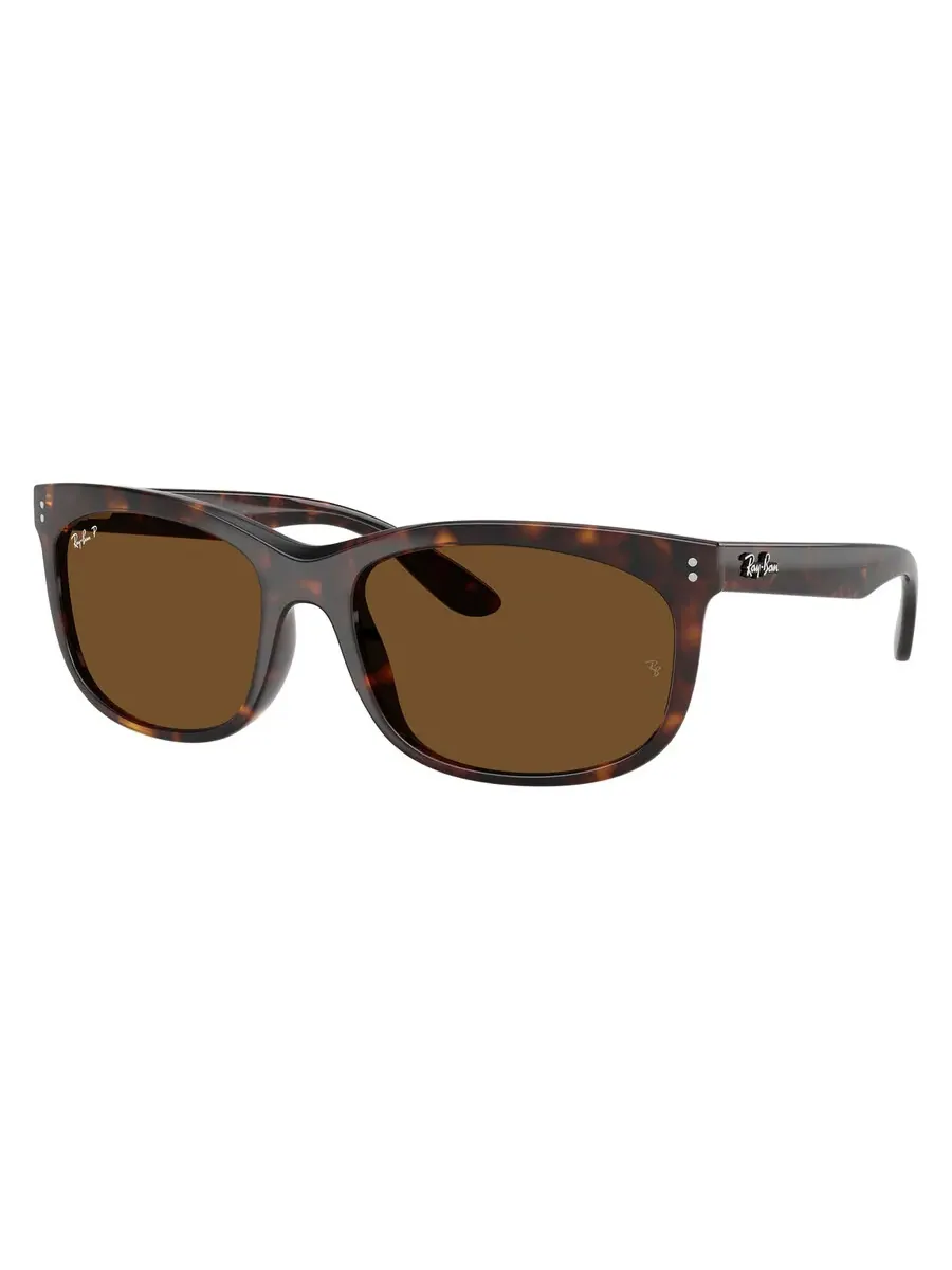 Ray-Ban Солнцезащитные очки Ray Ban BALORETTE поляризованные коричневые квадратные унисекс RB2389F 902/57 60 — коричневый