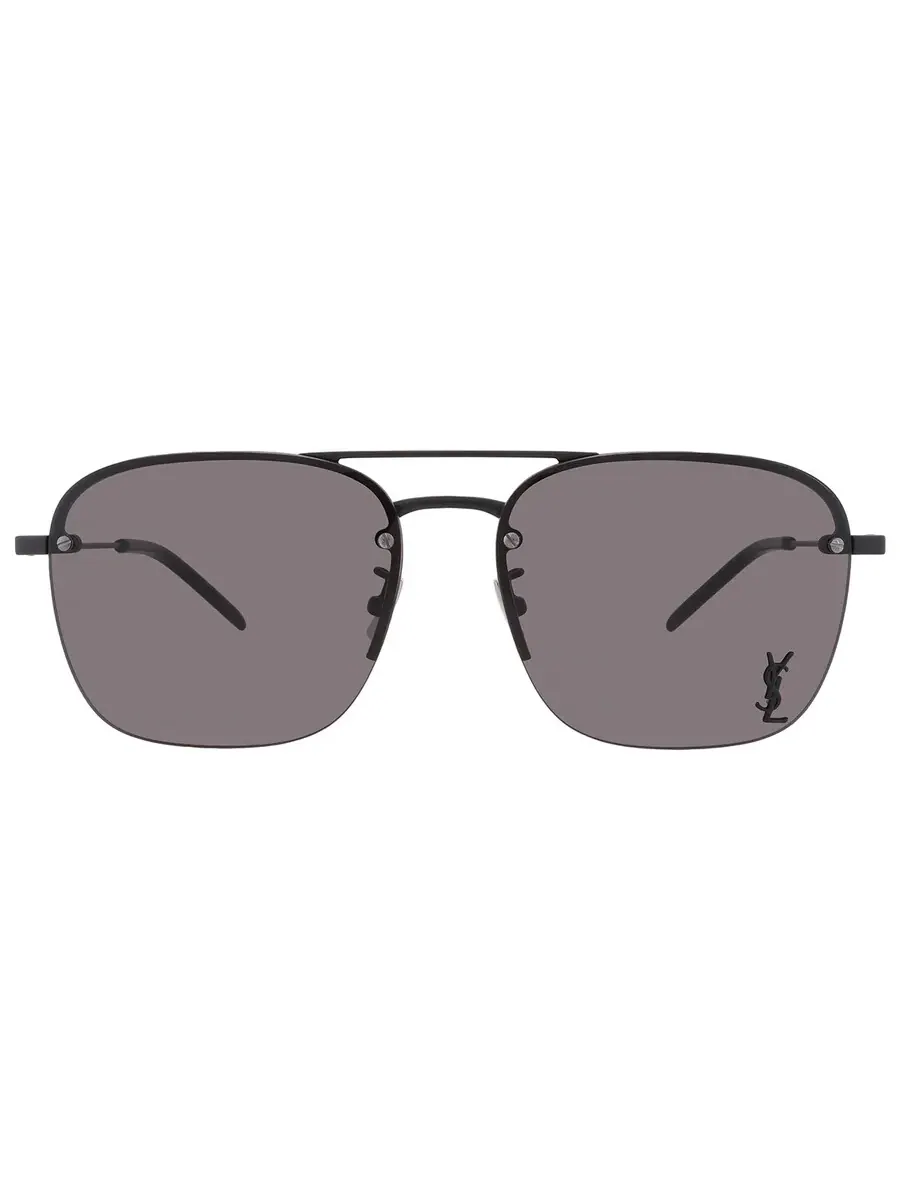 Женские солнцезащитные очки Saint Laurent Black Navigator SL 309 M 005 59 — черный