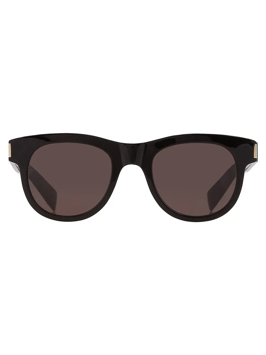 Солнцезащитные очки Saint Laurent Black Square унисекс SL 571 006 51 — изображение 1 из 4, черный