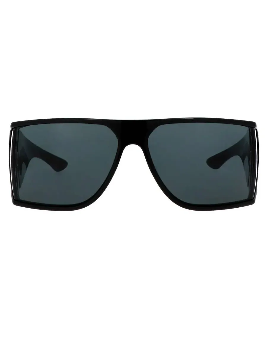 Солнцезащитные очки Saint Laurent Black Wrap унисекс SL 806 001 75 — изображение 1 из 3, черный