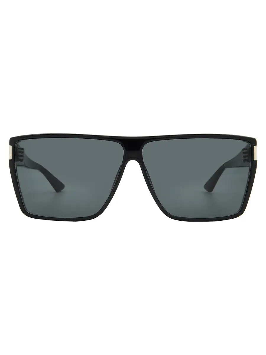 Солнцезащитные очки Saint Laurent Black Square универсальные SL 756 001 64 — черный