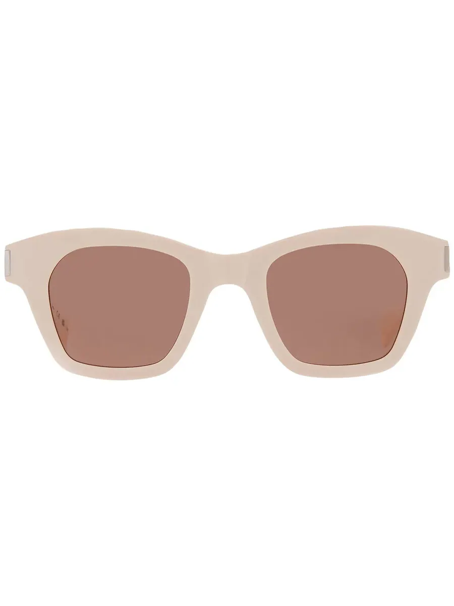 Солнцезащитные очки Saint Laurent Brown Square унисекс SL 592 004 47 — изображение 1 из 4, слоновая кость