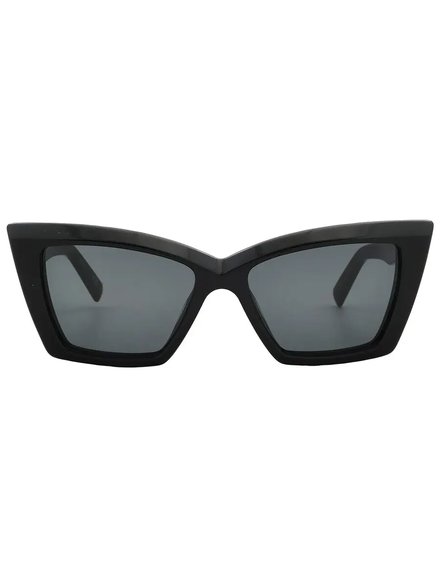 Женские солнцезащитные очки Saint Laurent Dark Grey Cat Eye SL 657 001 54 — изображение 1 из 5, серый