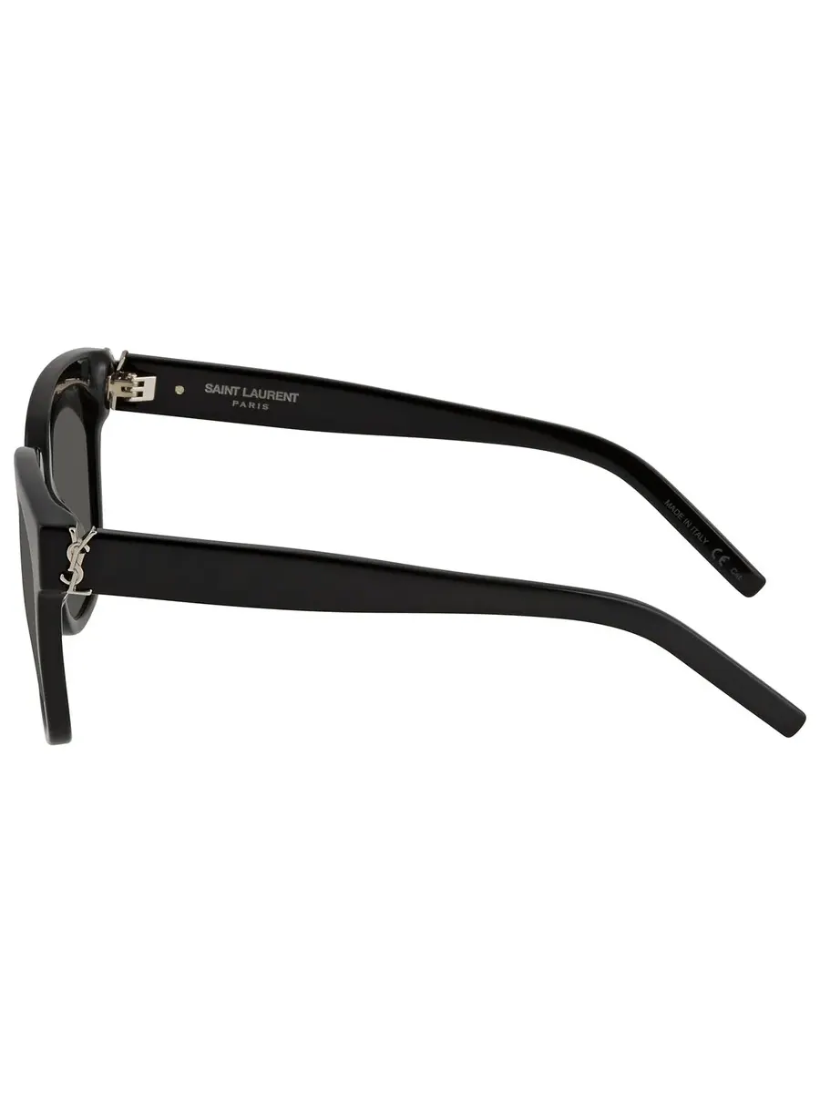 Женские солнцезащитные очки Saint Laurent Grey Square SL M40 003 54 — изображение 3 из 3, серый