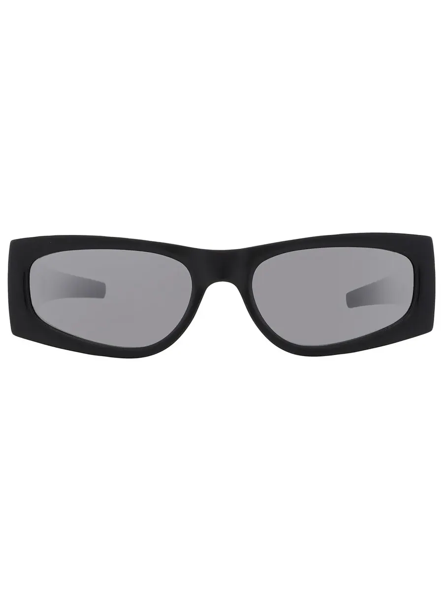 Женские солнцезащитные очки Saint Laurent Silver Mirror прямоугольной формы SL M140 002 56 — 1