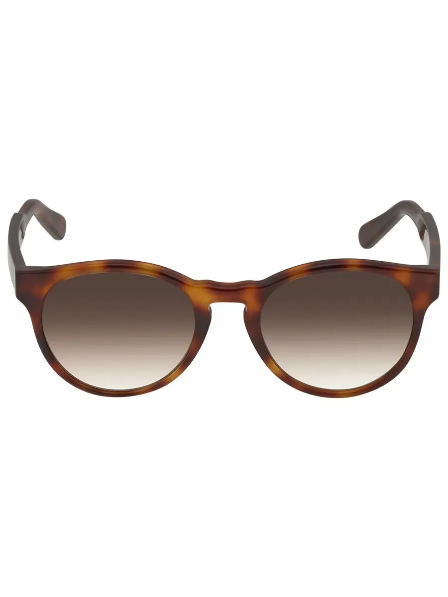 Женские солнцезащитные очки Salvatore Ferragamo с коричневым градиентом, круглые, модель SF1068S 240 52 — изображение 1 из 4