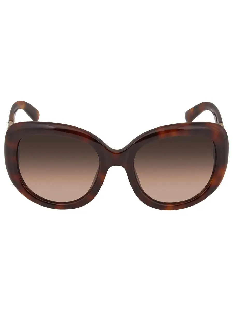 Очки для женщин Salvatore Ferragamo коричневые овальные SF727S 214 53 — изображение 1 из 4, хаки
