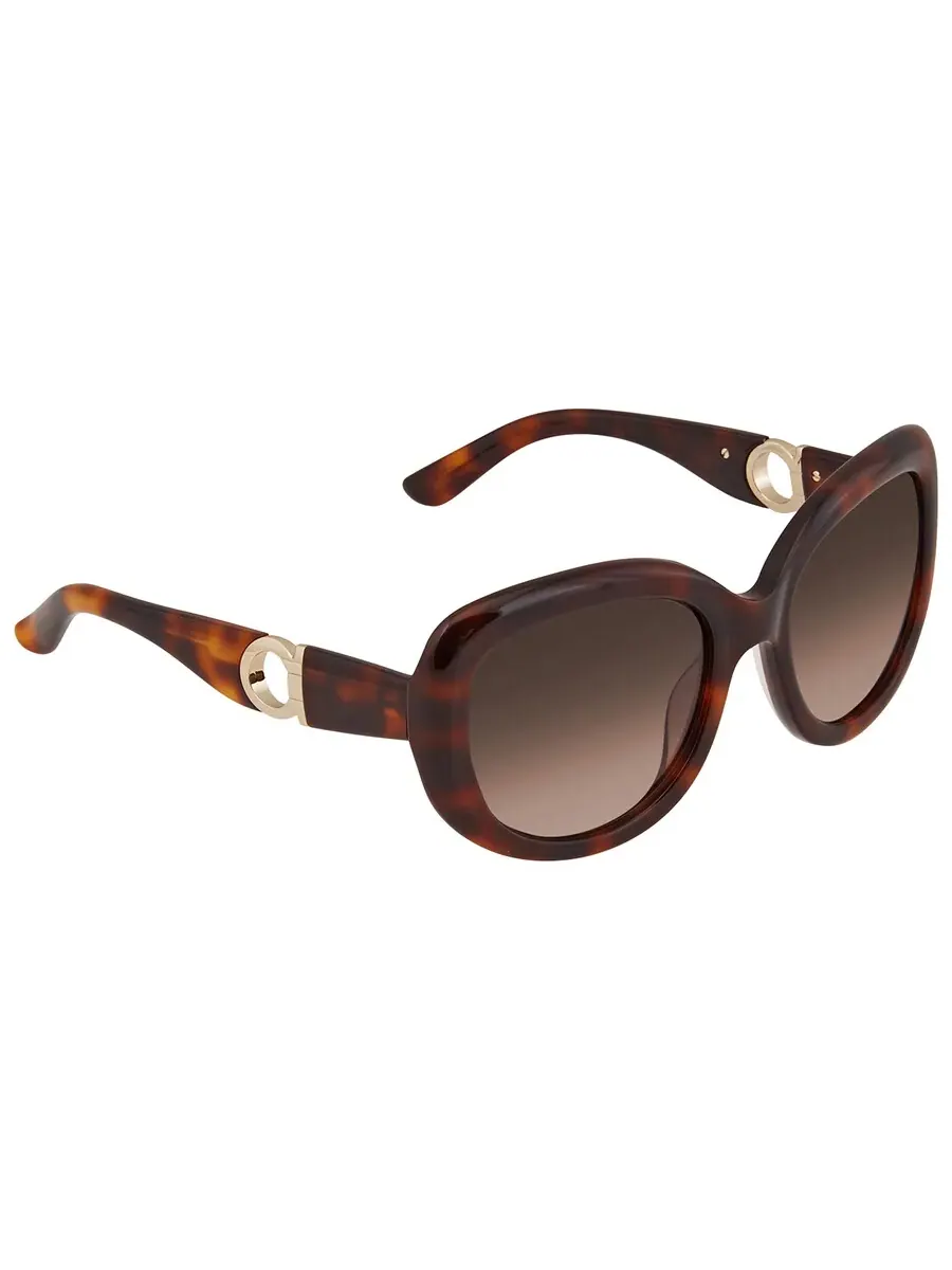 Очки для женщин Salvatore Ferragamo коричневые овальные SF727S 214 53 — изображение 3 из 4, хаки