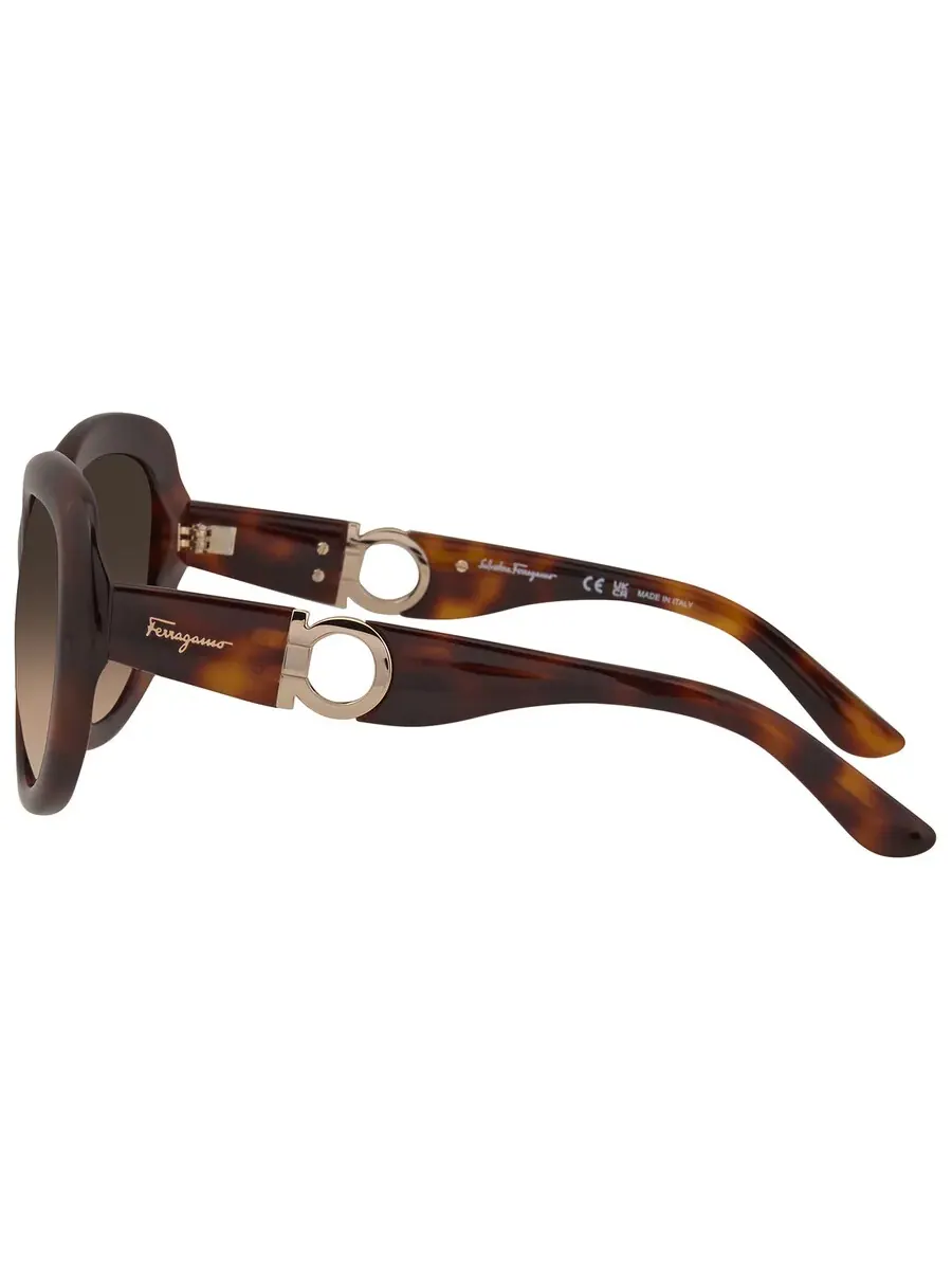 Очки для женщин Salvatore Ferragamo коричневые овальные SF727S 214 53 — изображение 4 из 4, хаки