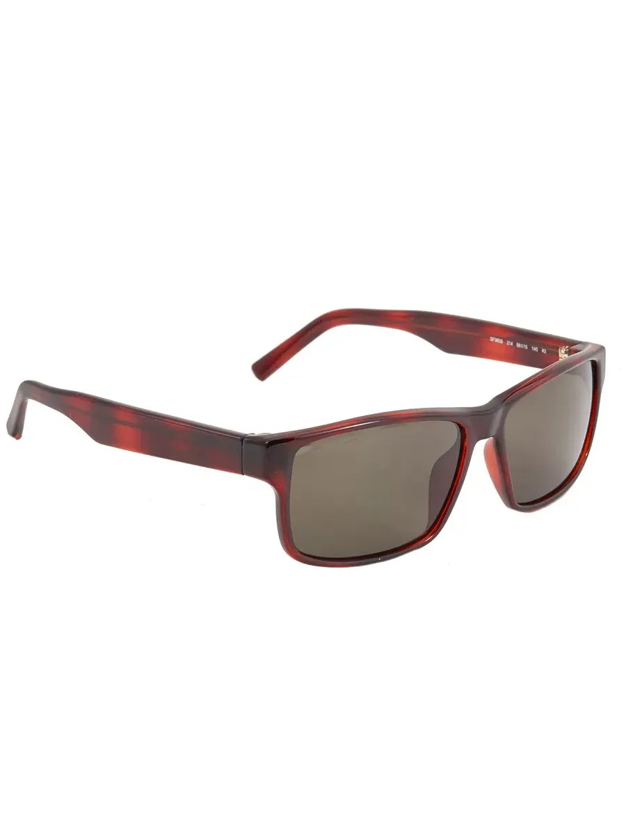 Мужские солнцезащитные очки Salvatore Ferragamo SF960S 214 58, коричневые, прямоугольные, 58 мм — изображение 3 из 4
