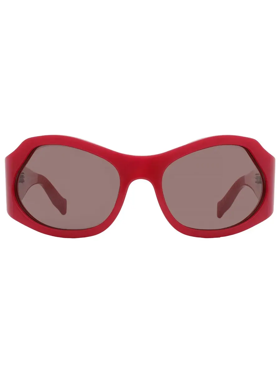 Женские солнцезащитные очки Salvatore Ferragamo Burgundy Wrap SF1078S 604 59 — изображение 1 из 5, красный