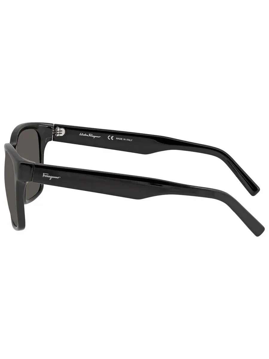 Солнцезащитные очки унисекс Salvatore Ferragamo Green Square SF959S 001 55 — изображение 4 из 4, черный