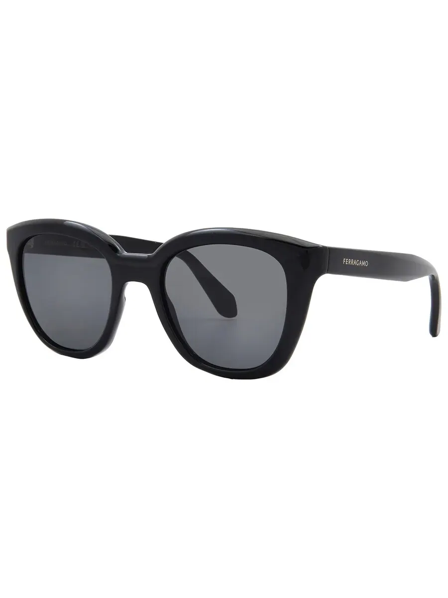 Солнцезащитные очки женские Salvatore Ferragamo серые в форме кошачьего глаза SF2000S 001 52 — изображение 2 из 4, серый