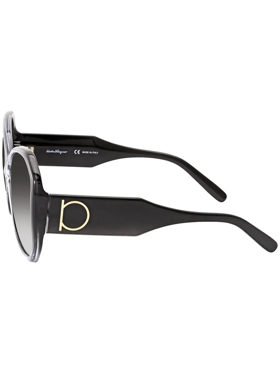 Женские солнцезащитные очки Salvatore Ferragamo Grey Gradient Butterfly SF942S 007 61 — изображение 4 из 4, серый
