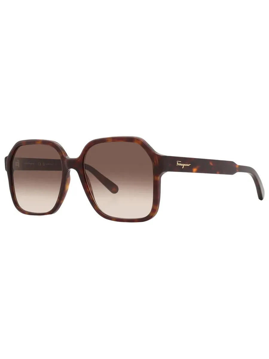 Солнцезащитные очки женские Salvatore Ferragamo SF1069S 242 56 серые градиентные квадратные — изображение 3 из 5, серый