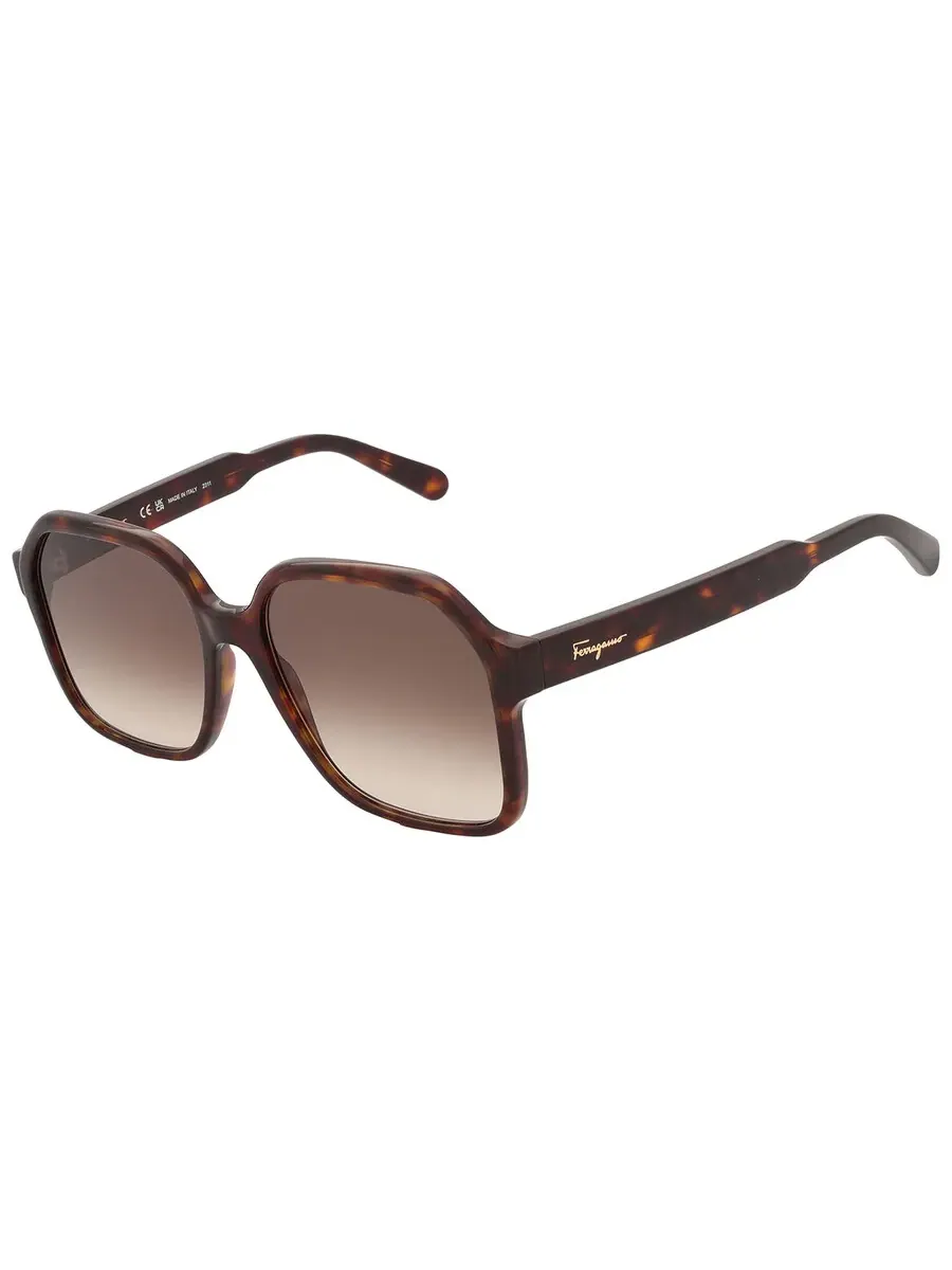 Солнцезащитные очки женские Salvatore Ferragamo SF1069S 242 56 серые градиентные квадратные — изображение 4 из 5, серый