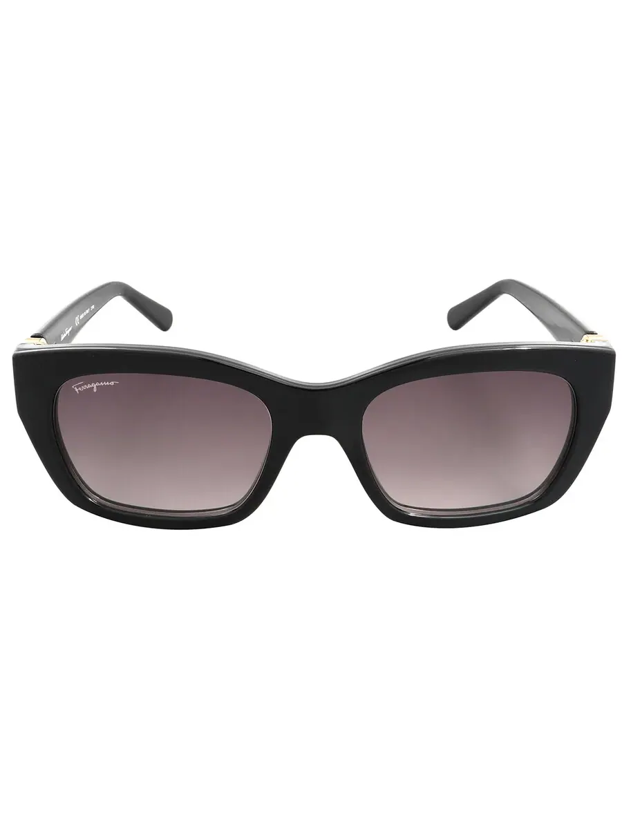 Очки для женщин Ferragamo серые градиентные квадратные SF1012S 001 53 — изображение 1 из 4, черный