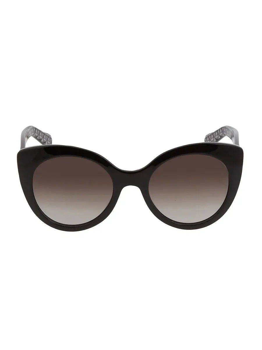 Солнцезащитные очки женские Salvatore Ferragamo Hrey Gradient Butterfly SF964S 001 54 — изображение 1 из 4, серый