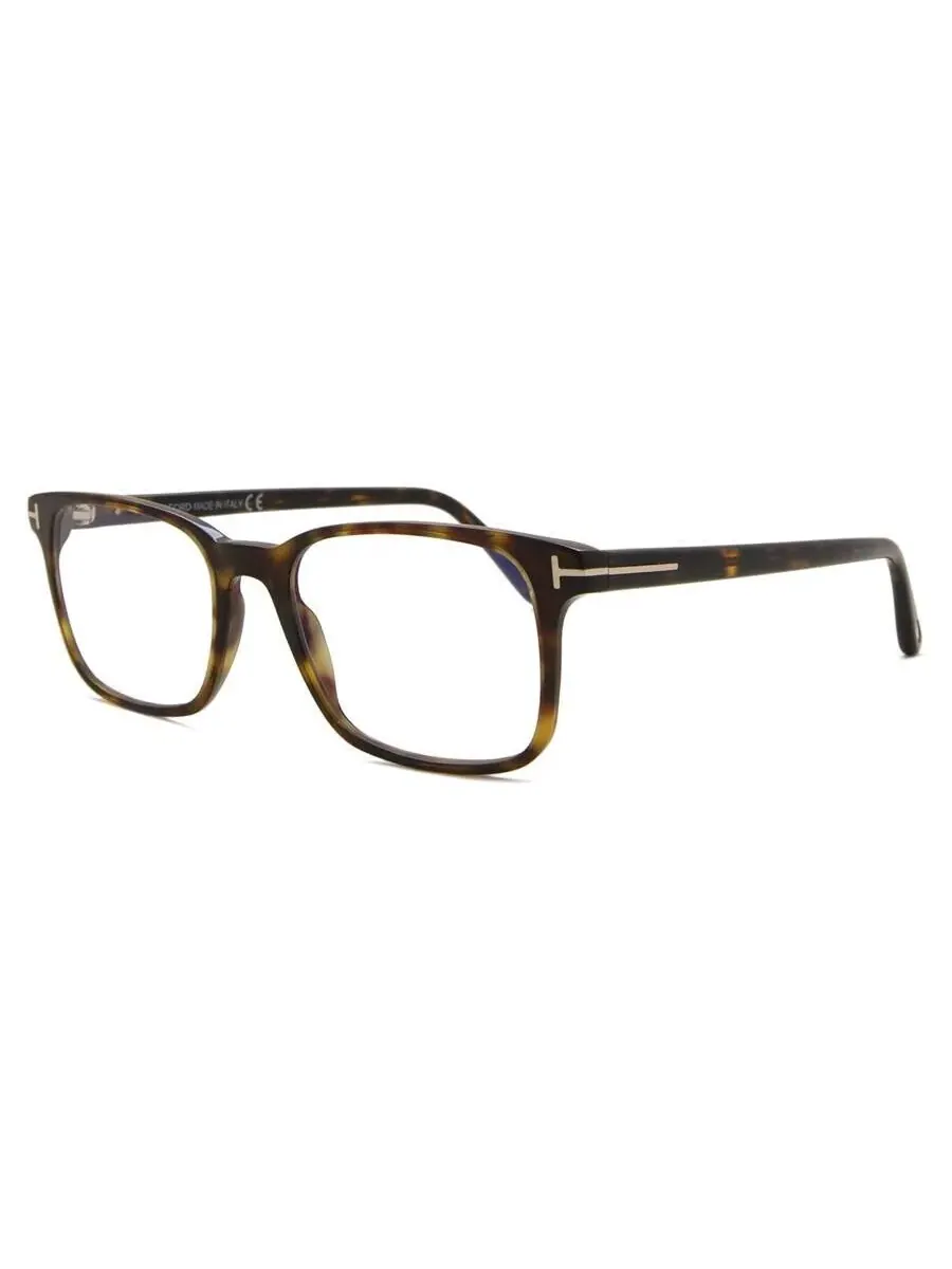 Мужские очки Tom Ford Blue Light Block прямоугольной формы FT5831-B 052 51 — коричневый