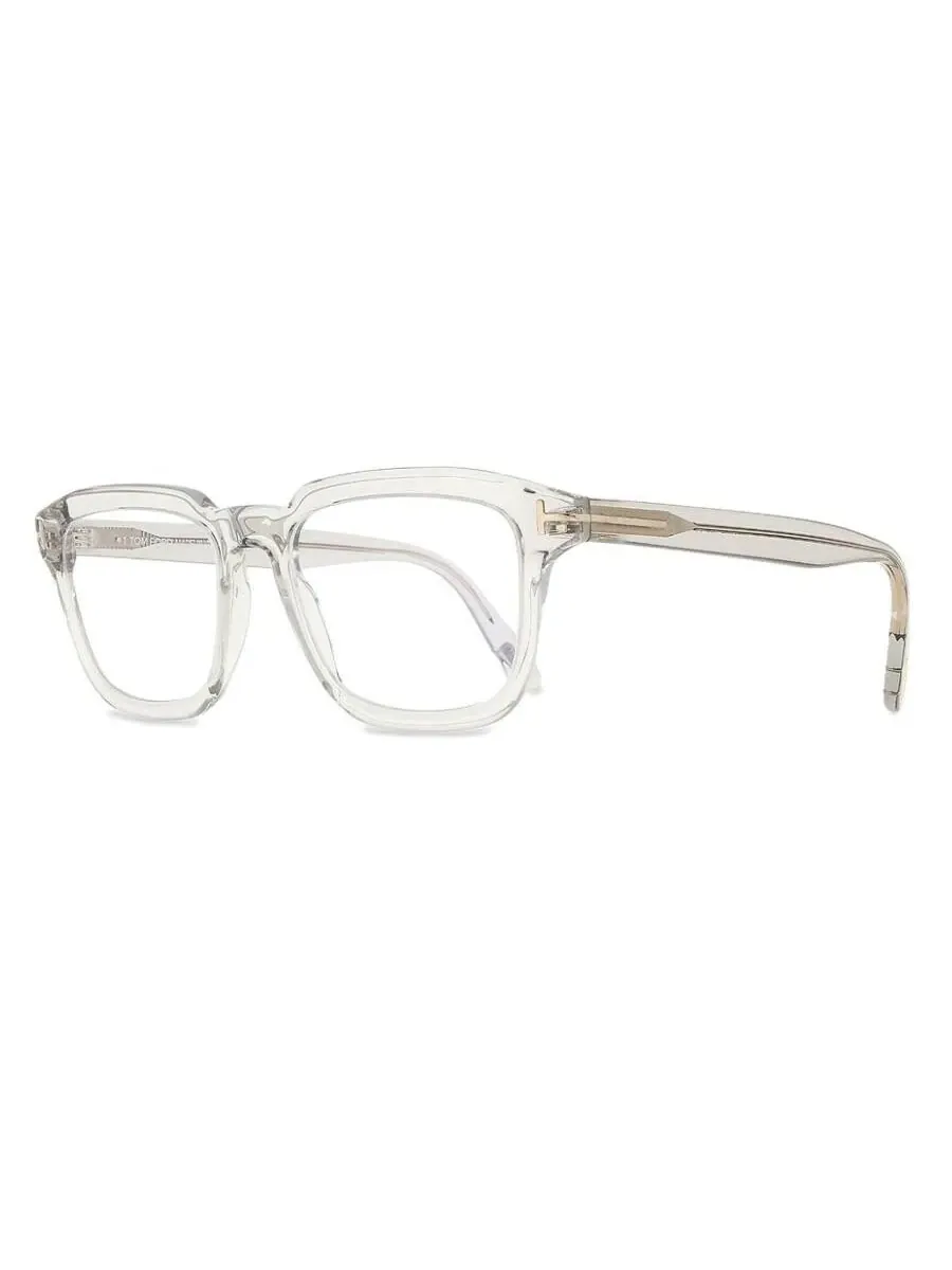Мужские прямоугольные очки Tom Ford Blue Light Block FT6032-F-B 020 52 — серый