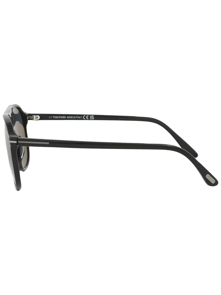 Мужские солнцезащитные очки Tom Ford Bruce Polarized Smoke Navigator FT1026-N 01D 61 — изображение 4 из 5, серый