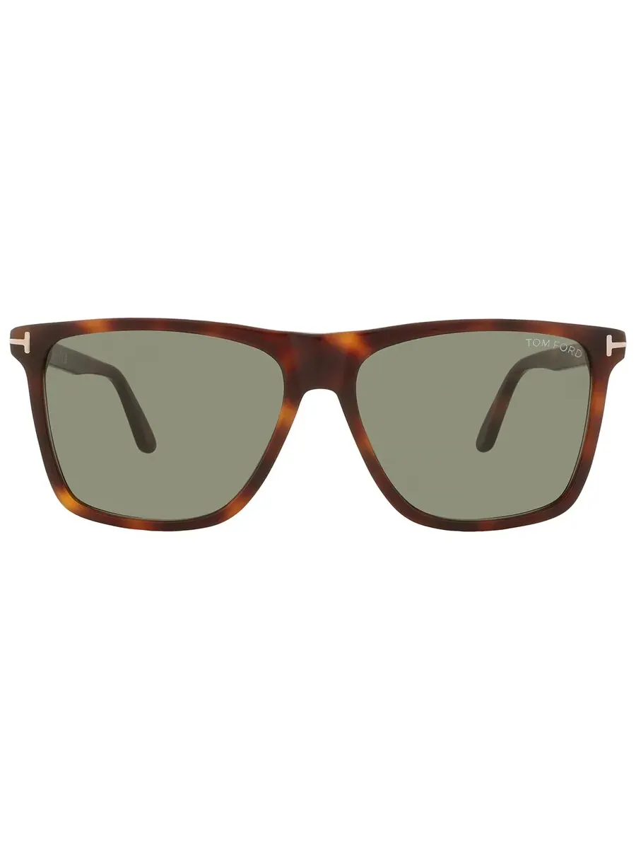 Мужские солнцезащитные очки Tom Ford Fletcher Green Square FT0832 53N 59 — изображение 1 из 4, хавана