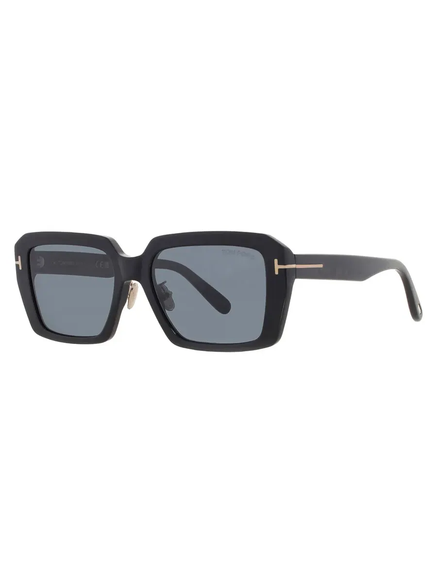 Солнцезащитные очки Tom Ford Grey прямоугольной формы FT1164-K 01A 54 — изображение 2 из 4, черный