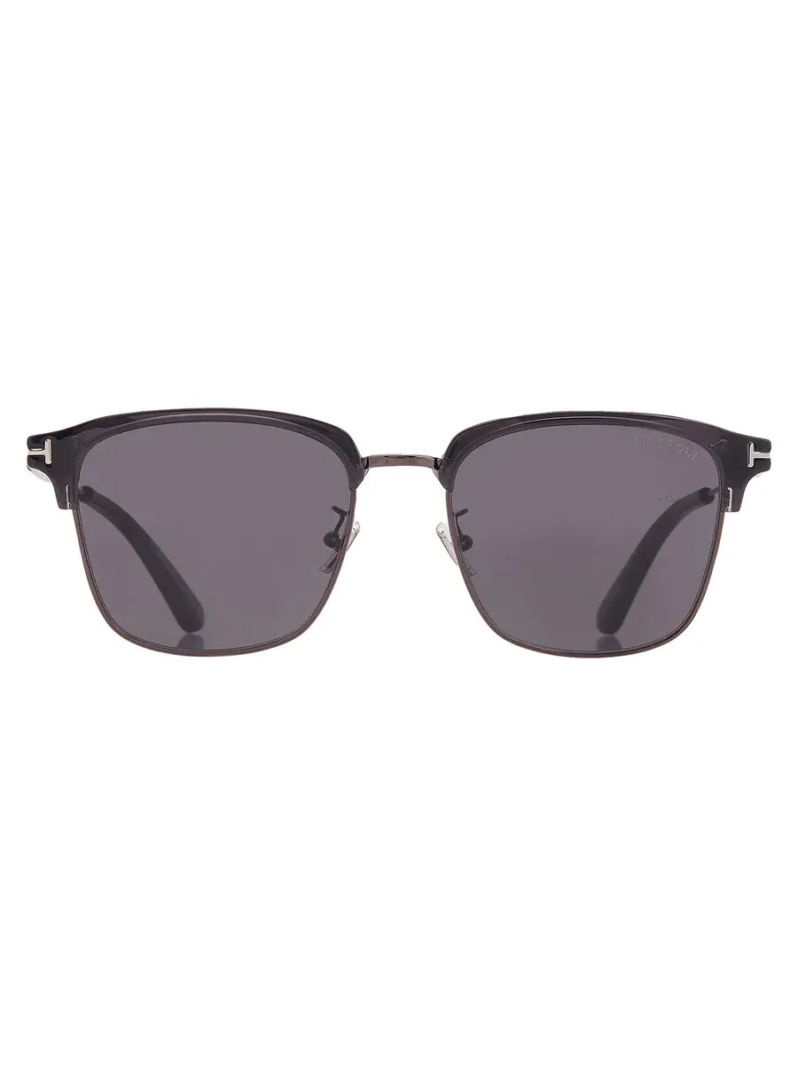 Женские солнцезащитные очки Tom Ford Grey Square FT1242-K 20A 56 — черный