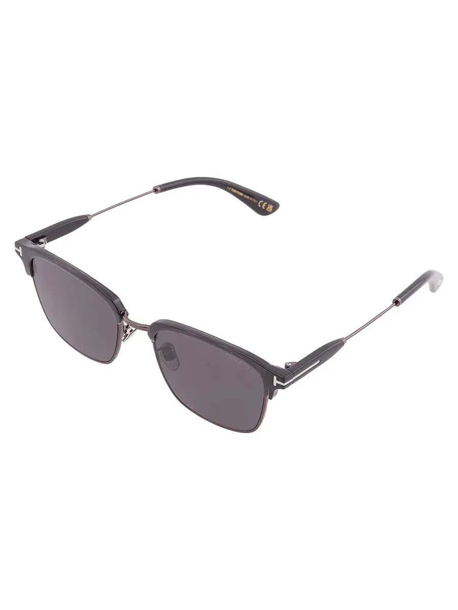 Женские солнцезащитные очки Tom Ford Grey Square FT1242-K 20A 56 — изображение 3 из 4, черный