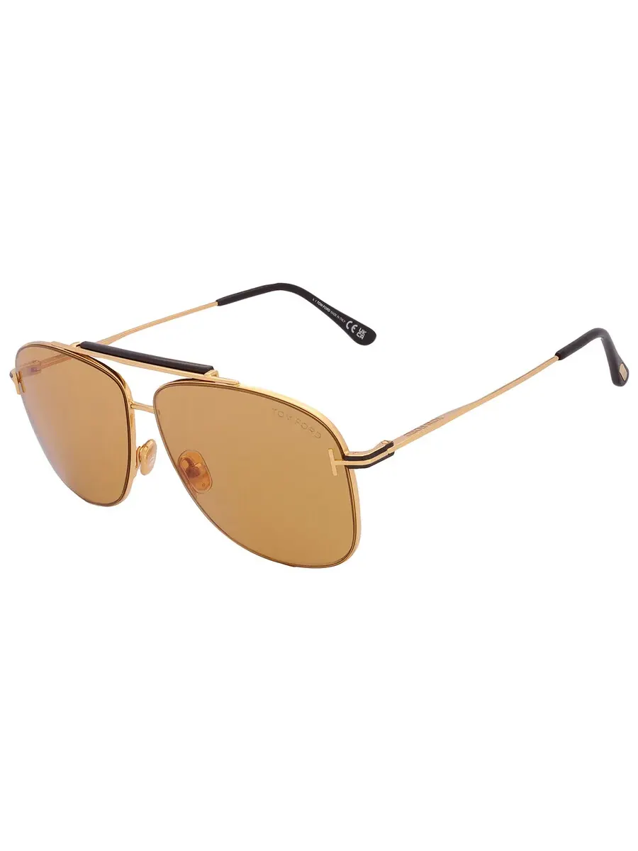 Мужские солнцезащитные очки Tom Ford Jaden Amber Navigator FT1017 30E 60 — изображение 3 из 4, коричневый