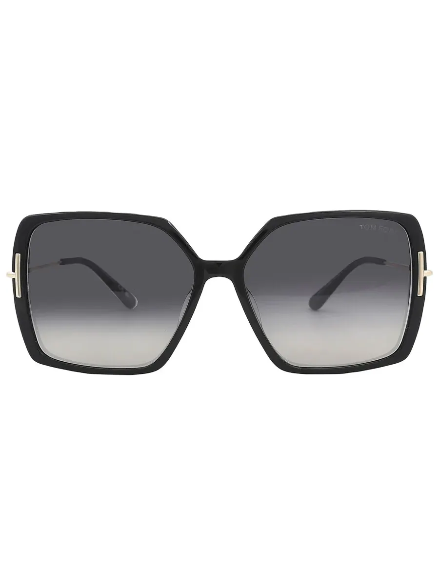 Очки для женщин Tom Ford Joanna Smoke с градиентными линзами FT1039 01B 59 — серый