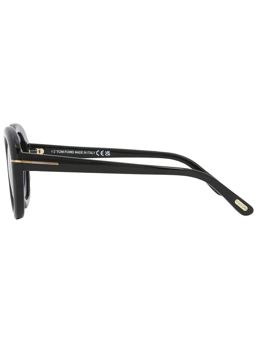Женские солнцезащитные очки Tom Ford Lily Smoke Oval FT1009 01A 55 — изображение 4 из 5, серый