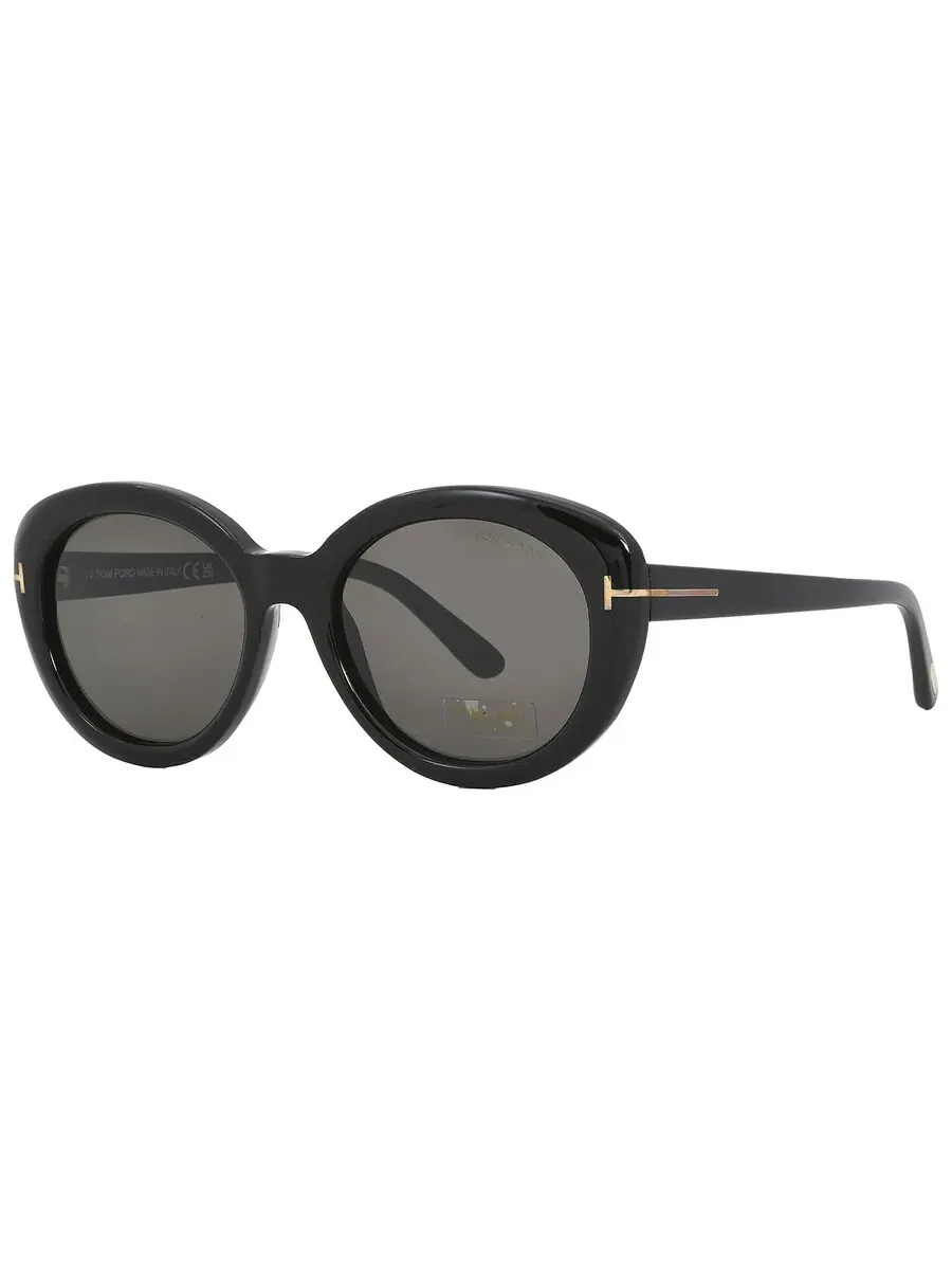 Женские солнцезащитные очки Tom Ford Lily Smoke Oval FT1009 01A 55 — изображение 5 из 5, серый