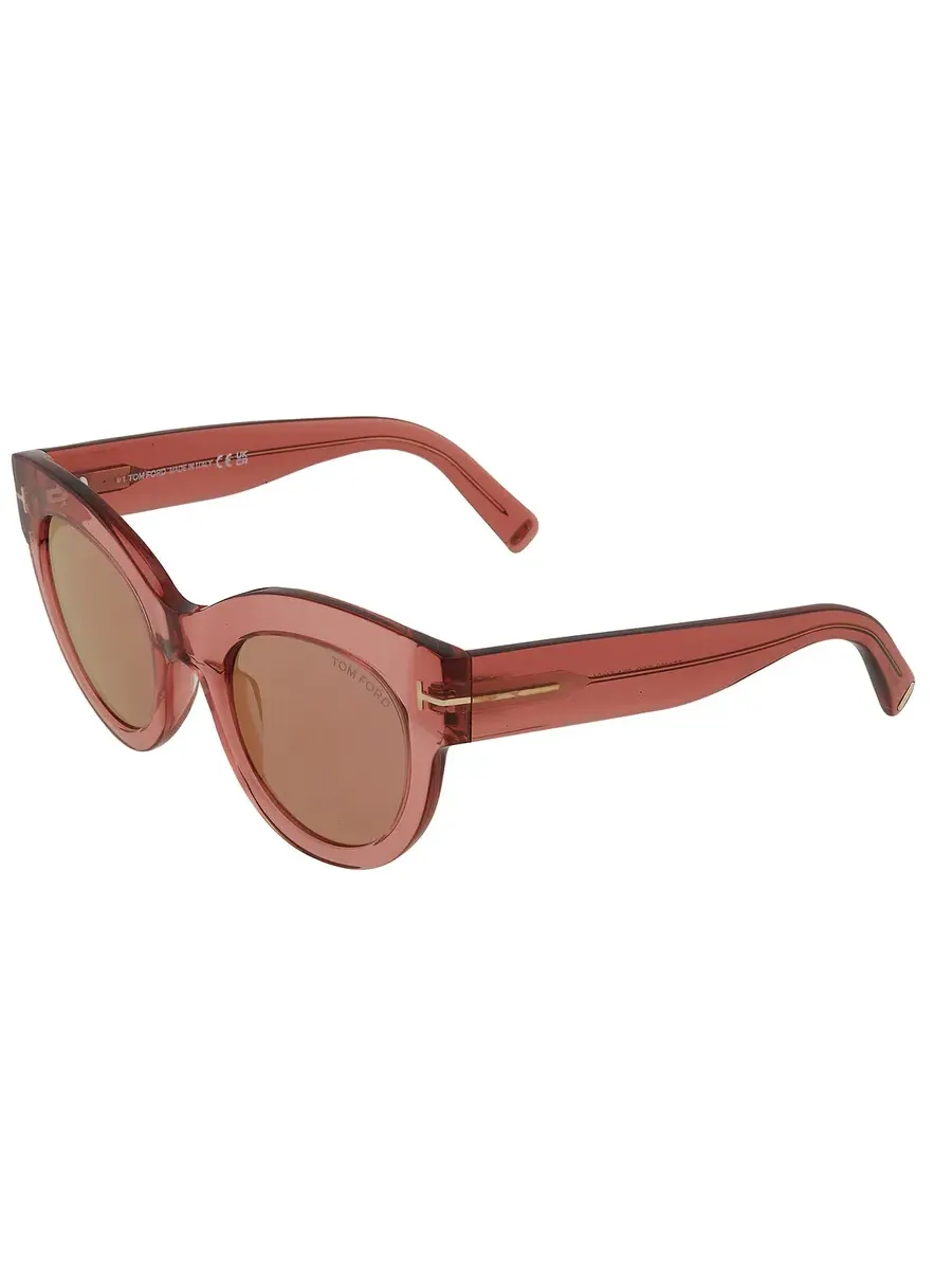 Женские солнцезащитные очки Tom Ford Lucilla Violet Cat Eye FT1063 72Z 51 — изображение 4 из 5, розовый
