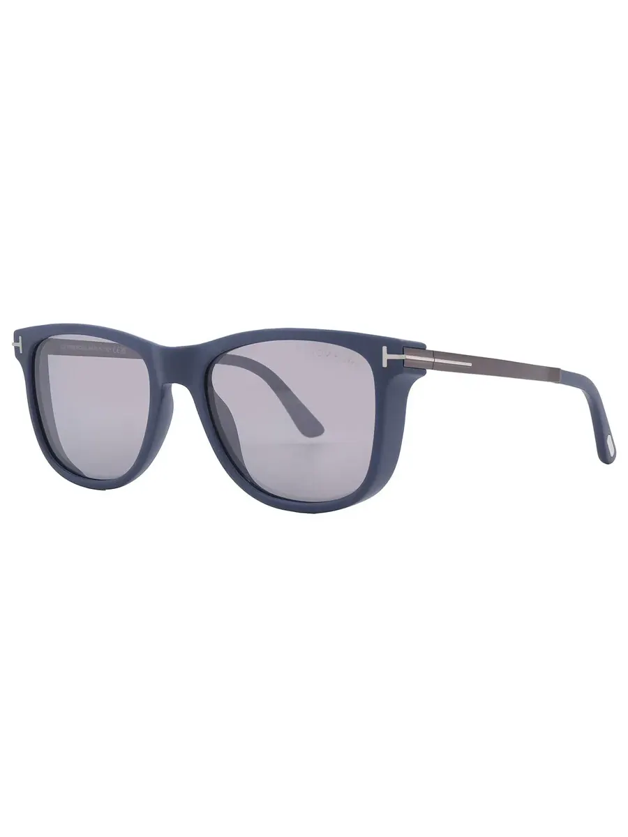 Мужские солнцезащитные очки Tom Ford Sinatra Smoke Mirror Square FT1104 91C 53 — изображение 2 из 4, серый