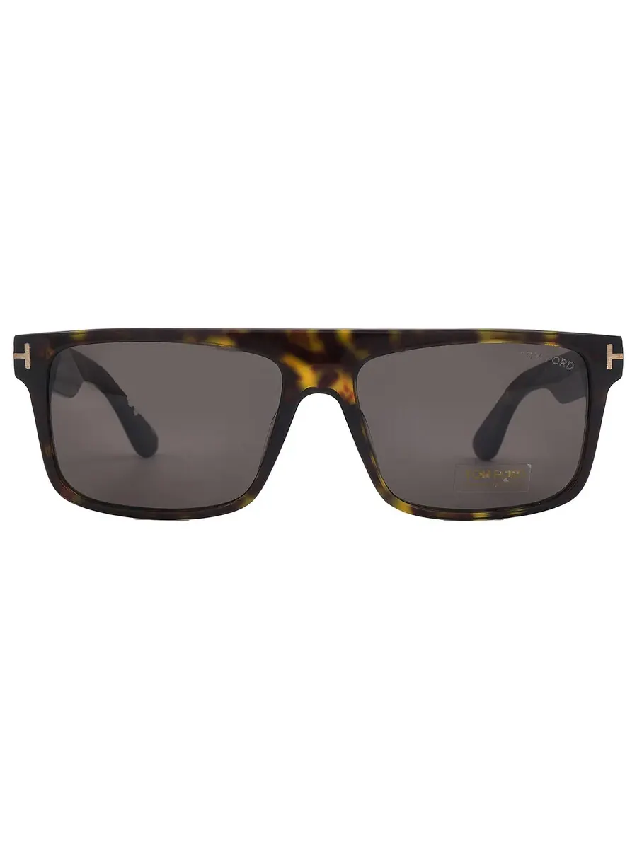 Мужские прямоугольные солнцезащитные очки Tom Ford Philippe Smoke FT0999 52A 58 — изображение 1 из 5, серый