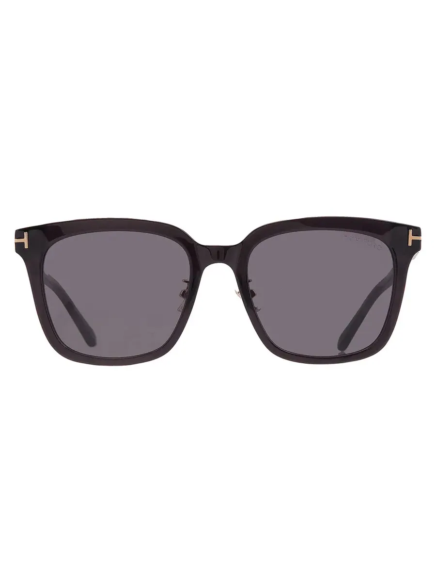 Мужские солнцезащитные очки Tom Ford Smoke Square FT1245-K 20A 56 — изображение 1 из 4, серый