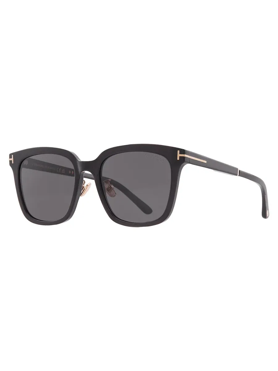 Мужские солнцезащитные очки Tom Ford Smoke Square FT1245-K 20A 56 — изображение 2 из 4, серый