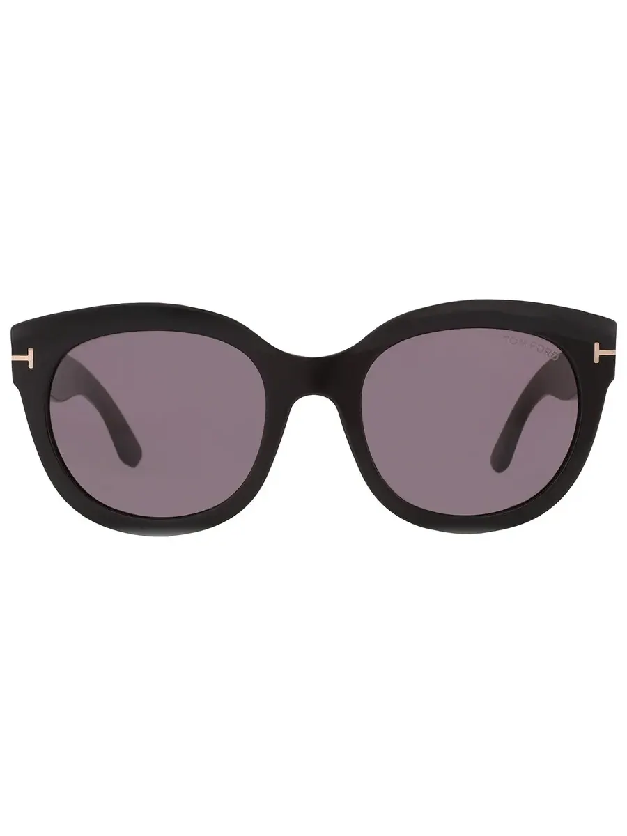 Женские солнцезащитные очки Tom Ford Tamara Smoke Oval FT1114 01A 54 — изображение 1 из 5, серый