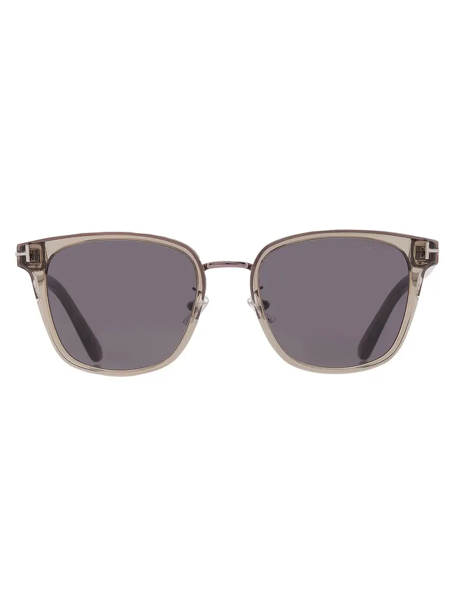 Солнцезащитные очки Tom Ford Smoke Square FT1248-K 96A 55 — изображение 1 из 4, синий