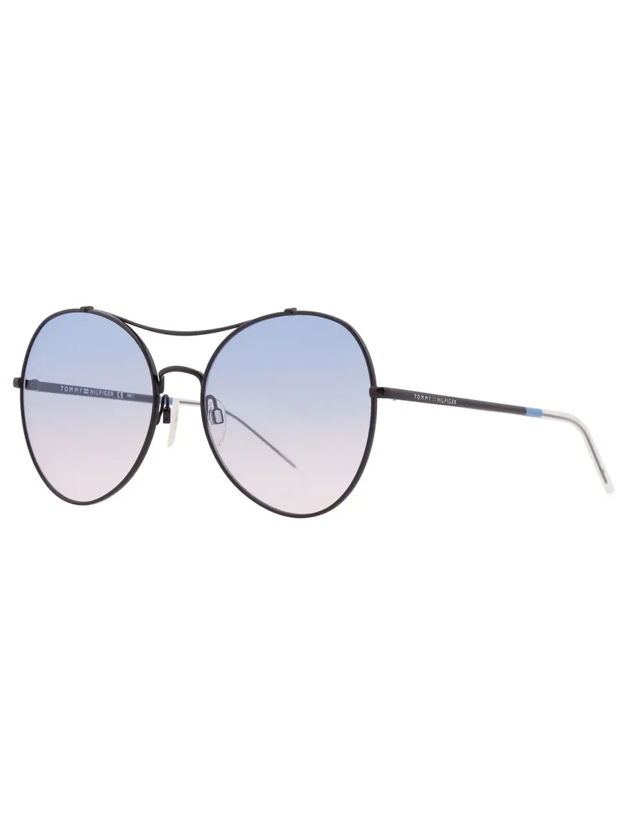 Солнцезащитные очки для женщин Tommy Hilfiger Blue Gradient Pilot TH 1668/S 0OY4/I4 59 — изображение 2 из 5, черный