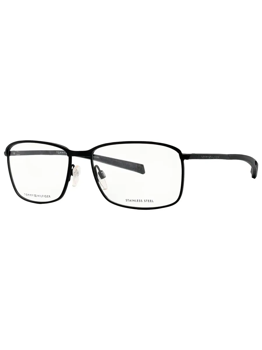 Мужские очки Tommy Hilfiger Demo Rectangular TH 1954 0003 56 — изображение 3 из 6, черный