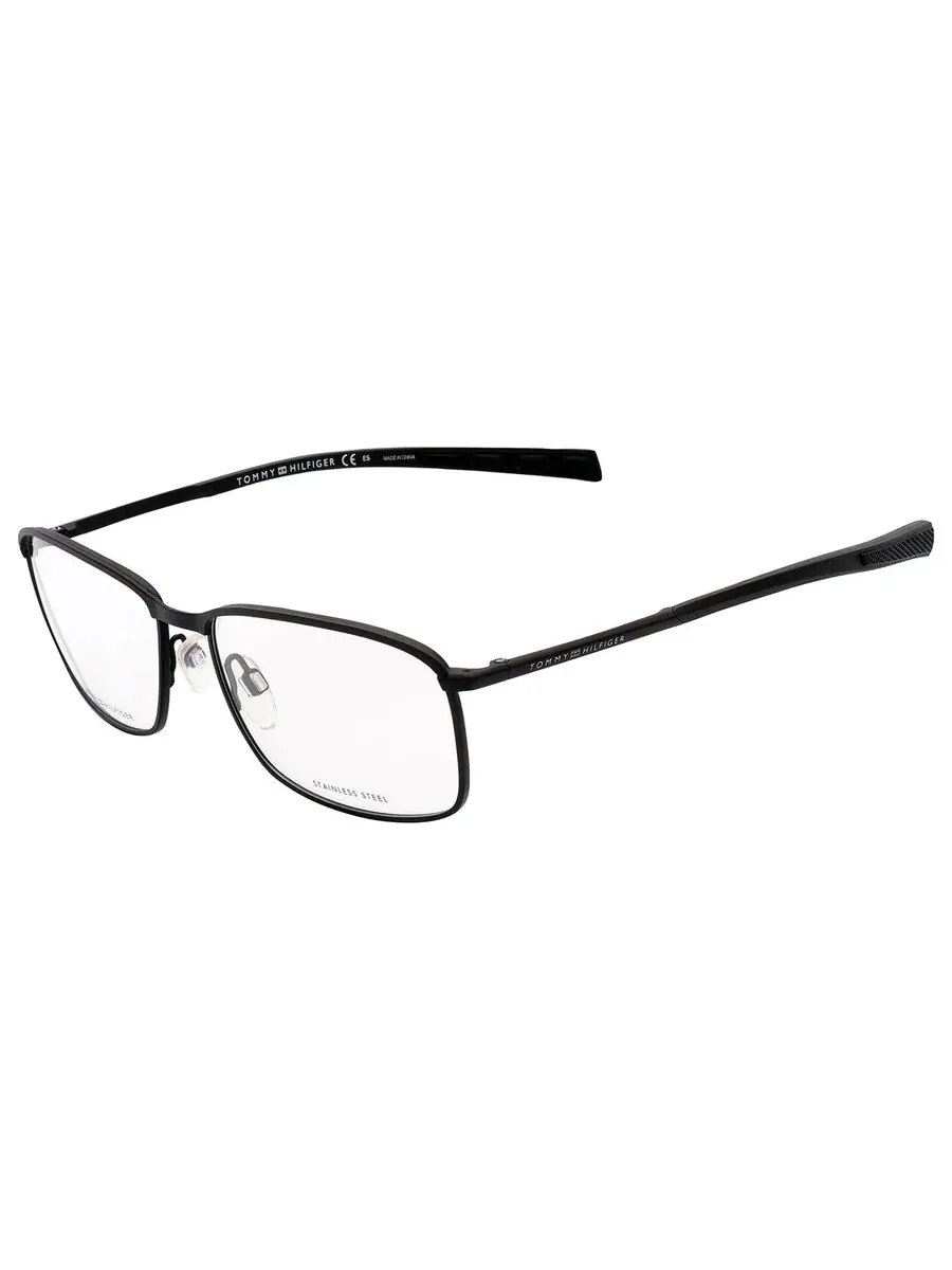 Мужские очки Tommy Hilfiger Demo Rectangular TH 1954 0003 56 — изображение 4 из 6, черный