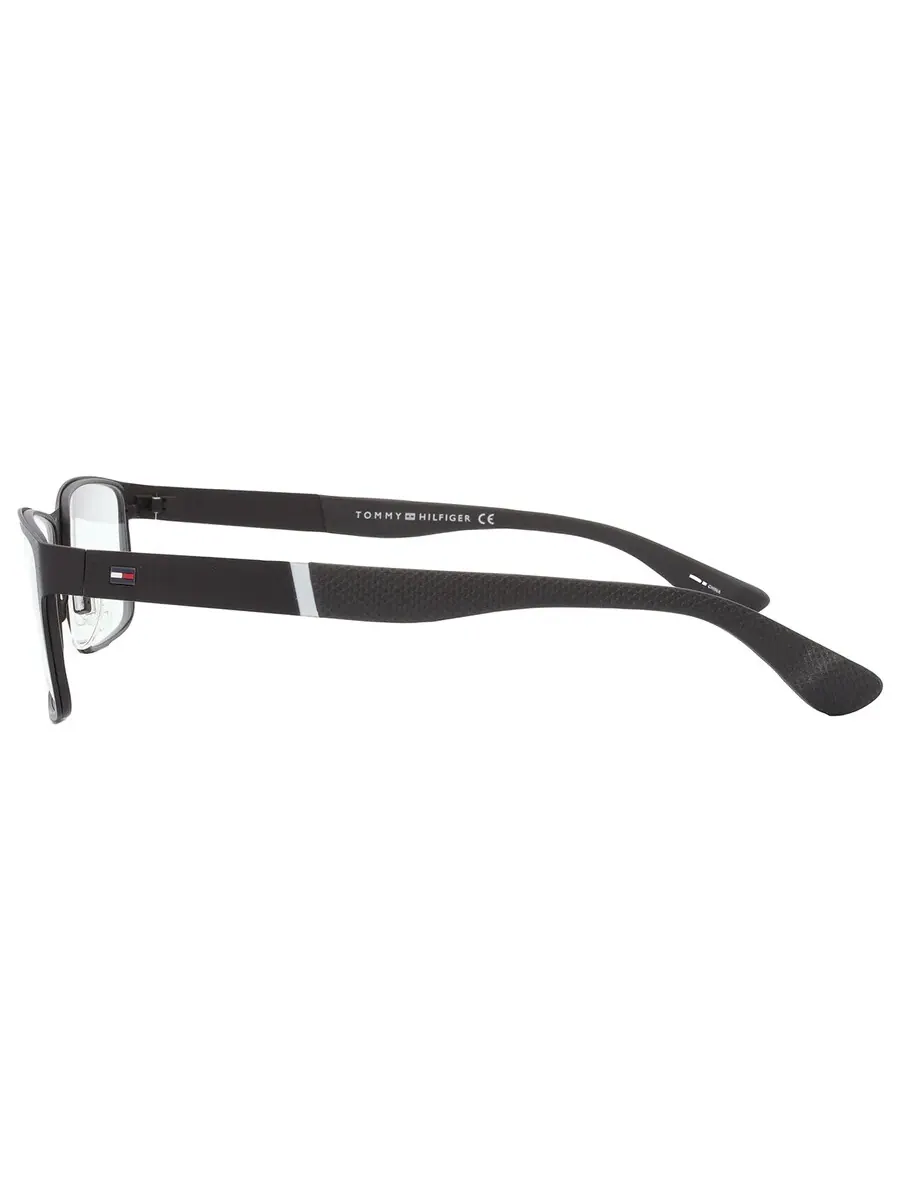 Мужские очки Tommy Hilfiger Demo Rectangular TH 1543 0003 54 — изображение 4 из 5, черный