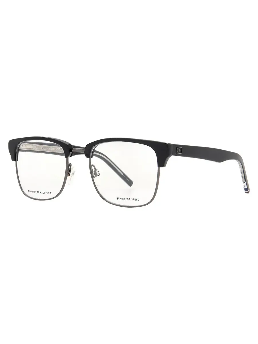 Мужские очки Tommy Hilfiger Demo Square TH 1988 0807 54 — изображение 2 из 5, черный