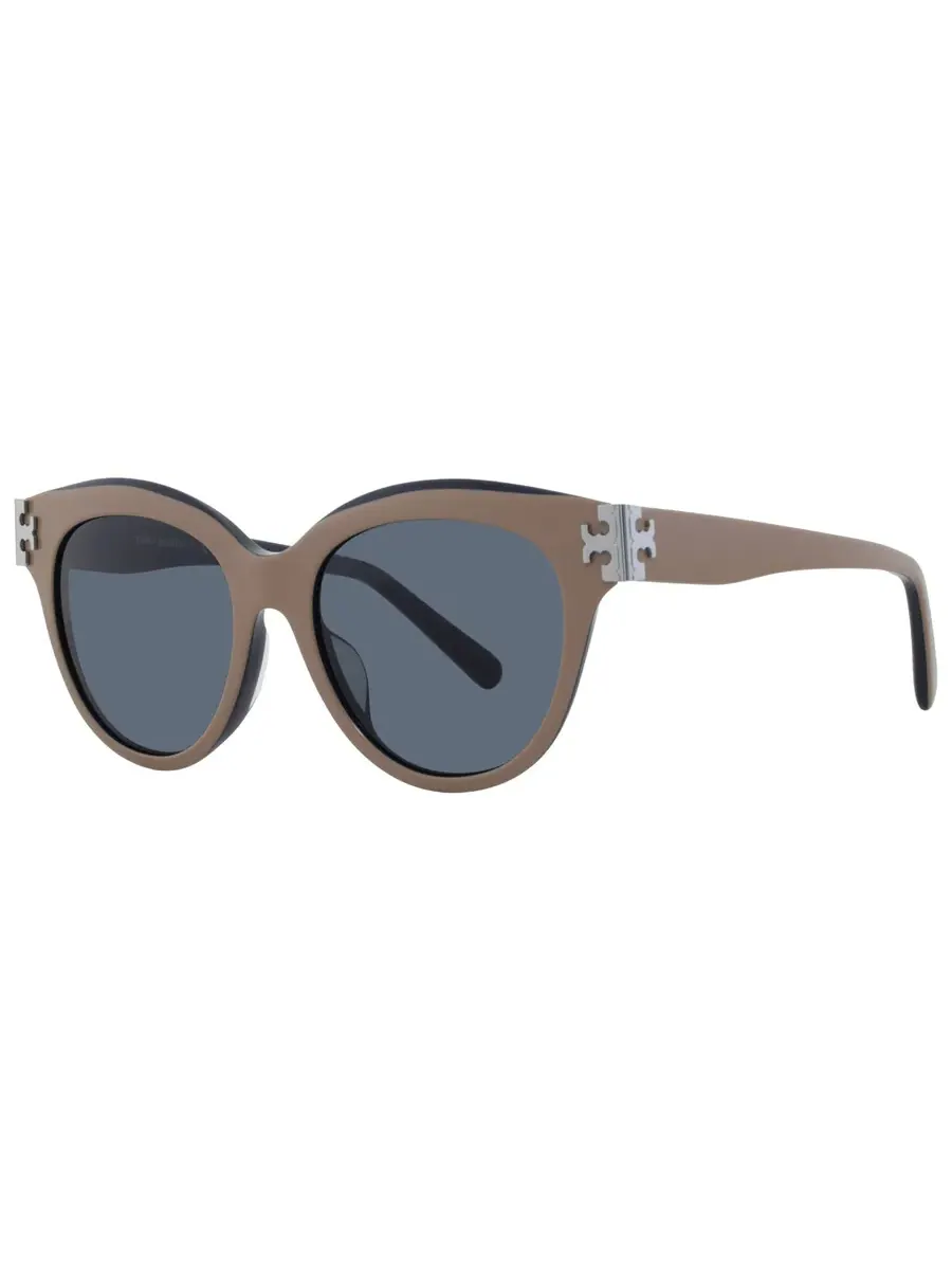 Солнцезащитные очки для женщин Tory Burch Dark Grey Phantos TY7209U 193987 53, темно-синий/коричневый — изображение 2 из 5