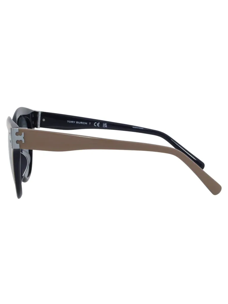 Солнцезащитные очки для женщин Tory Burch Dark Grey Phantos TY7209U 193987 53, темно-синий/коричневый — изображение 4 из 5